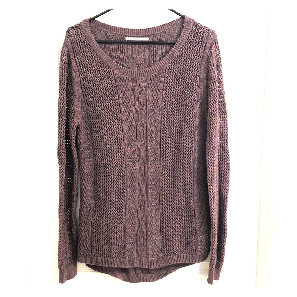 Purple Rubbish Knit Sweater